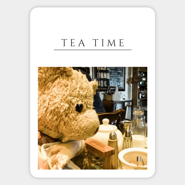 Tea Time with JoJo Bear Sticker by bywhacky